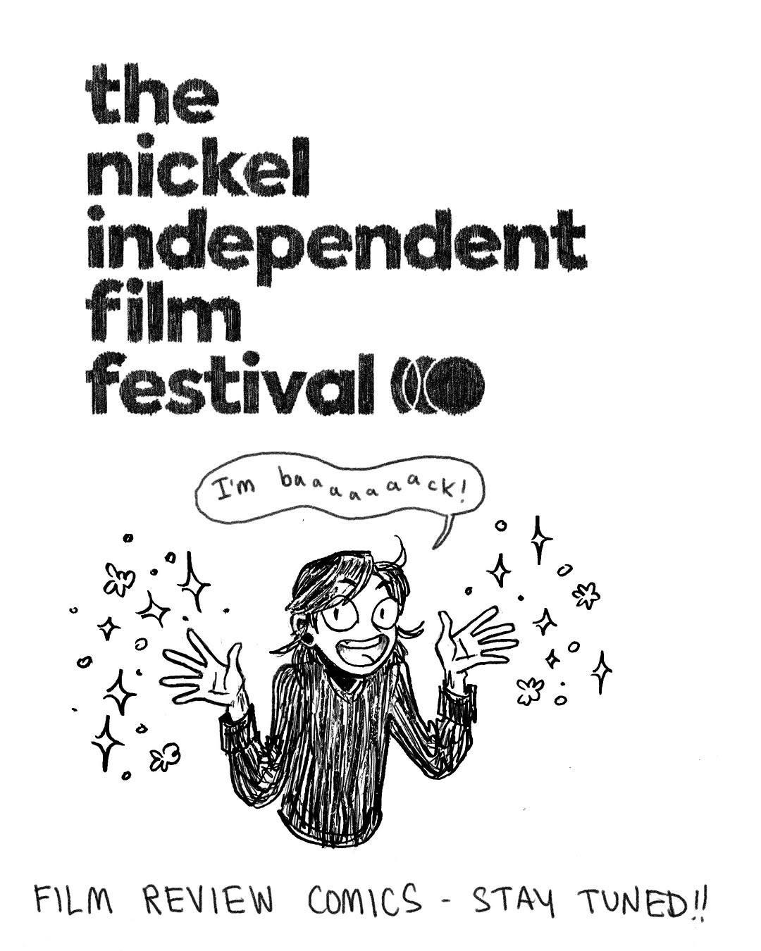 Yes folks... I'm beyond delighted to be returning for a 3rd year as a @nickelfestival cartoonist-in-residence! I'm also 