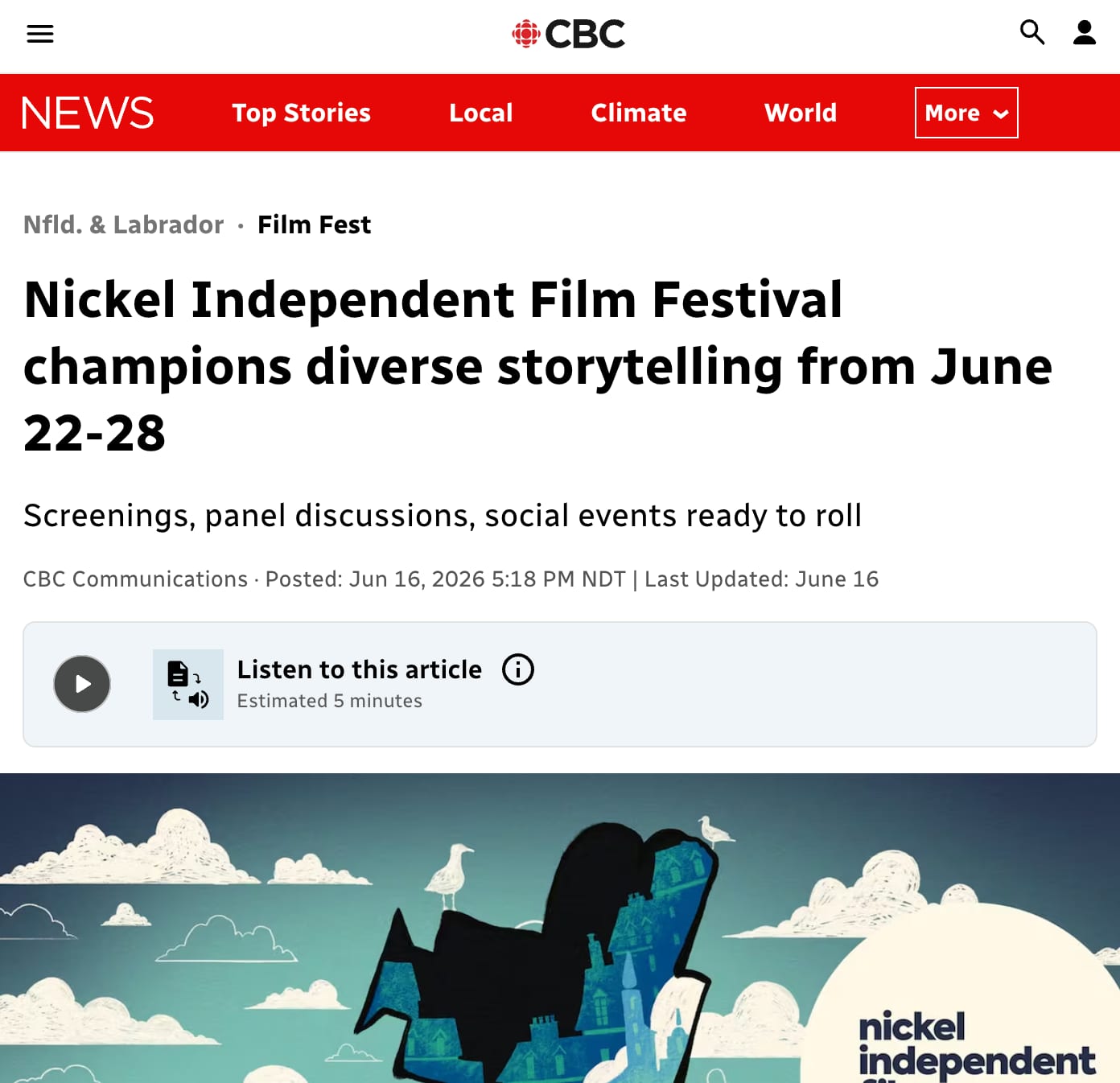 CBC NL: A q&A with Nickel Executive Director Elling lien